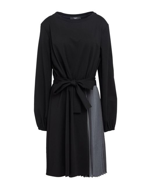 Weekend by Maxmara Black Mini Dress Lyocell, Polyamide, Elastane