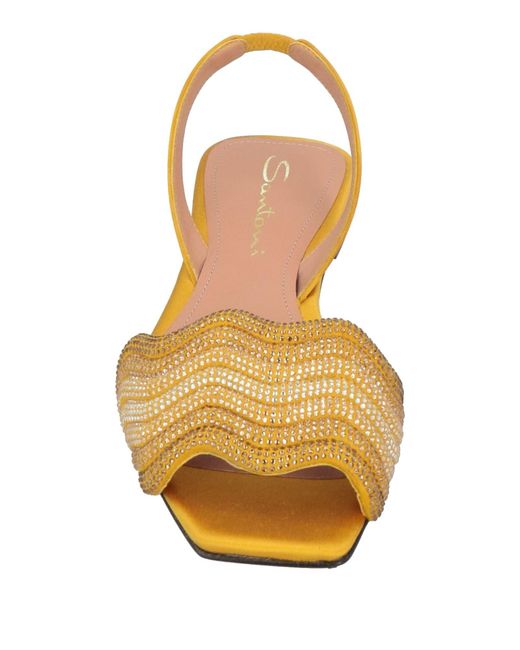 Santoni Metallic Sandals