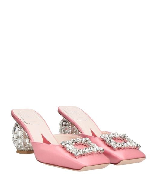 Roger Vivier Pink Mules & Clogs