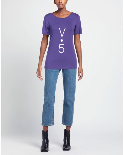 Vicario Cinque Purple T-shirt