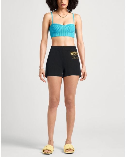Moschino Black Shorts & Bermuda Shorts