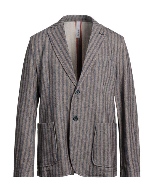 DISTRETTO 12 Gray Blazer for men