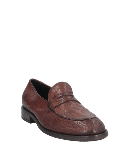 Pantanetti Brown Loafers Leather for men