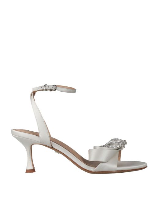 Lola Cruz White Sandals Textile Fibers