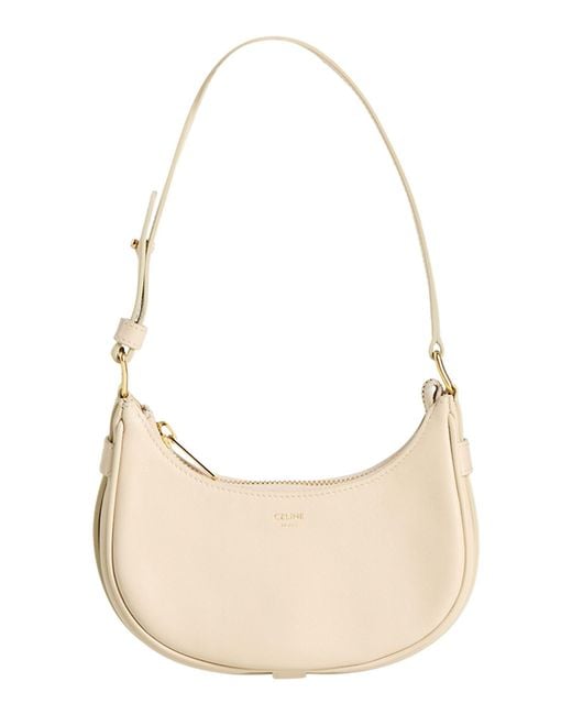 Céline Natural Ivory Handbag Leather
