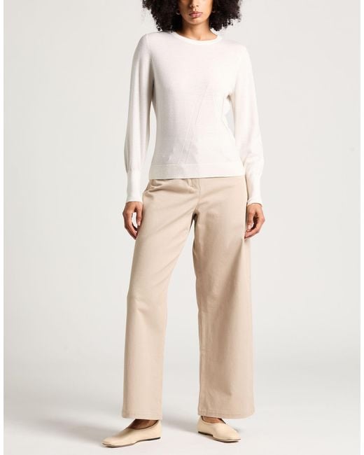 ARMANI EXCHANGE White Sweater Virgin Wool, Wool, Elastane, Polyamide