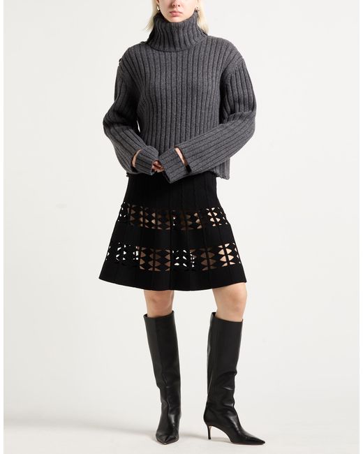 Helmut Lang Gray Rollkragenpullover