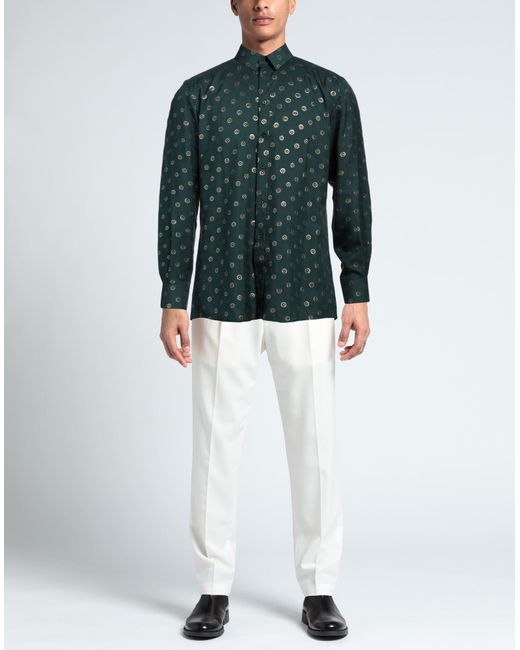 Camicia di Dolce & Gabbana in Green da Uomo