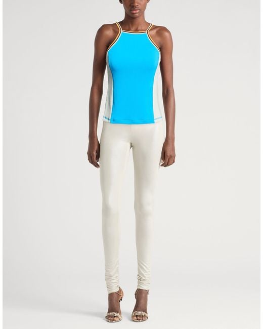 DIESEL Blue Top Polyester, Elastane