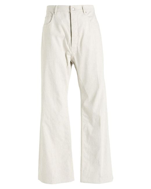 Rick Owens White Trouser for men
