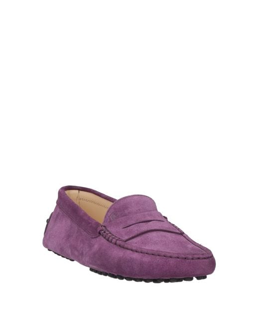 Tod's Purple Loafers
