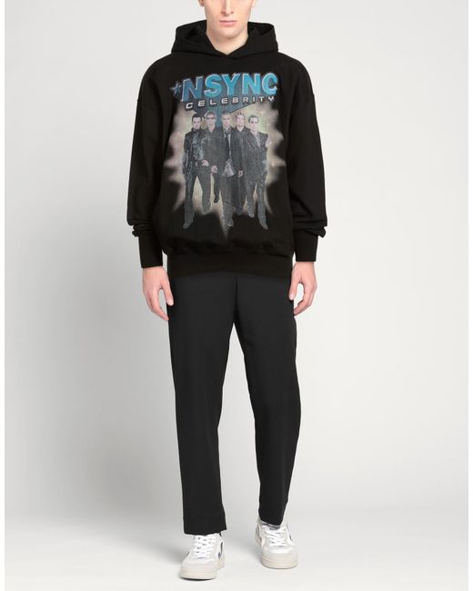 1989 STUDIO Black Sweatshirt Cotton for men