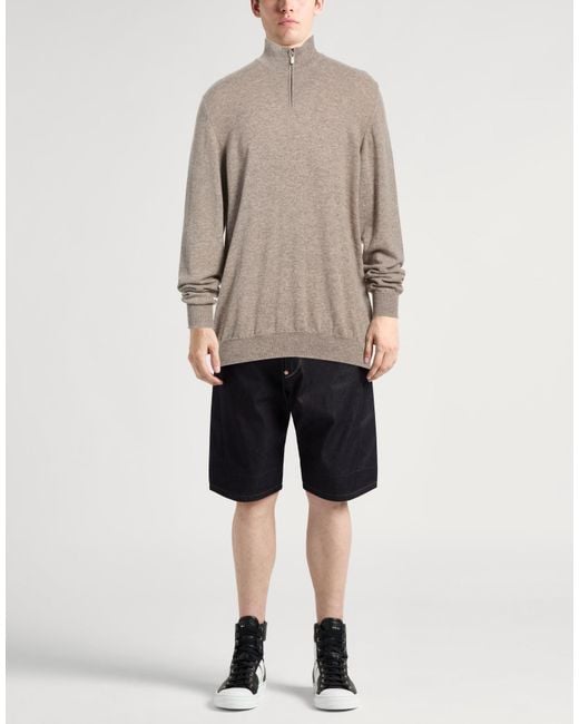 Fedeli Gray Sweater Cashmere for men