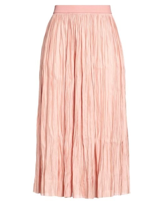 Roberto Collina Pink Midi Skirts