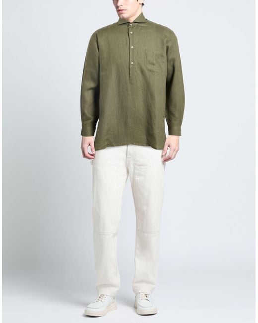 BERNESE Milano Green Shirt for men