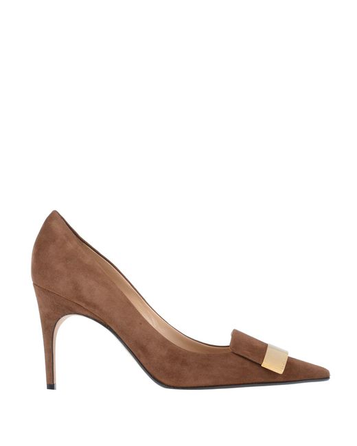 Sergio Rossi Brown Pumps Leather