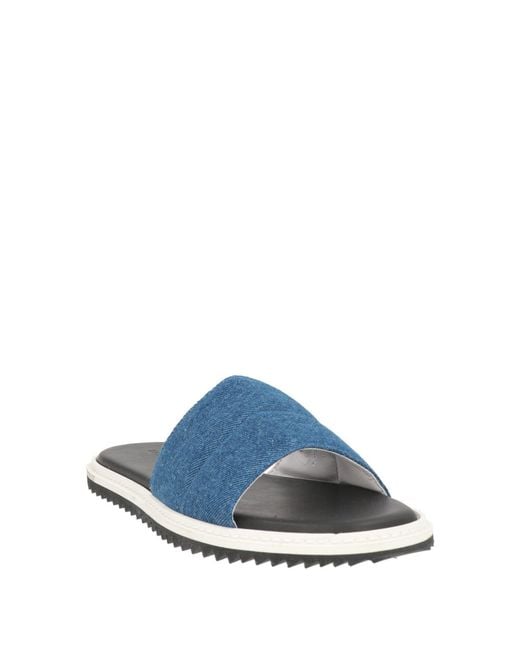 Kris Van Assche Blue Sandals Textile Fibers for men