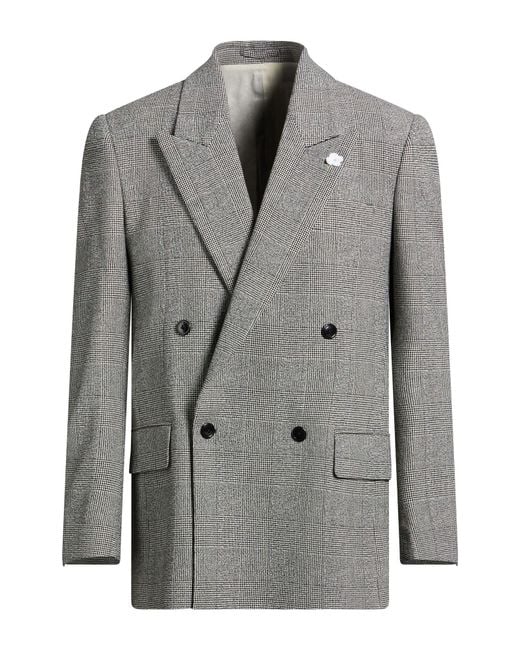 Lardini Gray Blazer Polyester, Wool, Elastane for men
