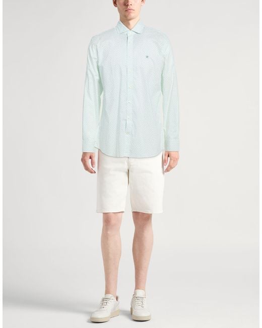Hackett Blue Shirt Cotton for men