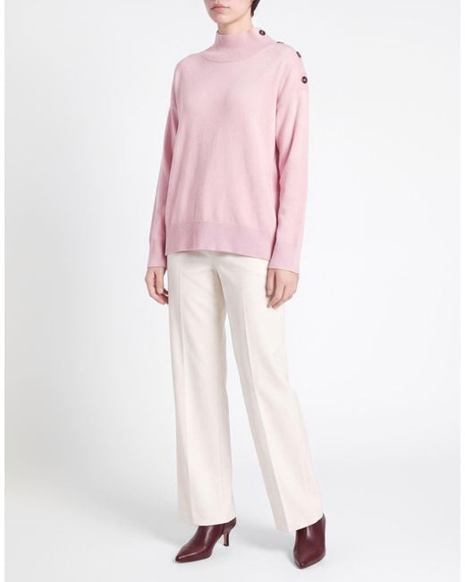 Alpha Studio Pink Turtleneck