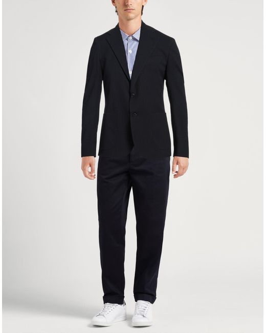 Brian Dales Blue Midnight Blazer Cotton, Elastane, Nylon for men