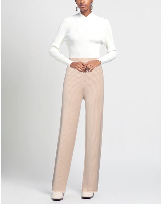 hinnominate Natural Pants Viscose, Polyester, Polyamide