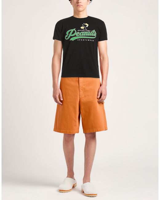 Iceberg Black Peanuts T-Shirt Cotton, Polyester for men