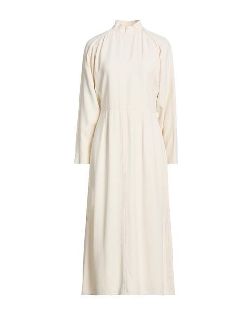 Agnona Natural Midi Dress