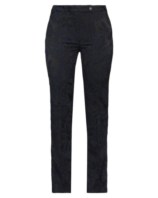 Massimo Alba Blue Pants Acetate, Polyester, Polyamide, Elastane