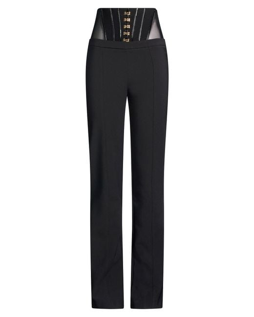 Elisabetta Franchi Black Pants Polyester, Elastane