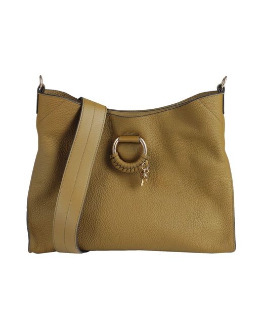 See By Chloé Natural Military Handbag Cow Leather