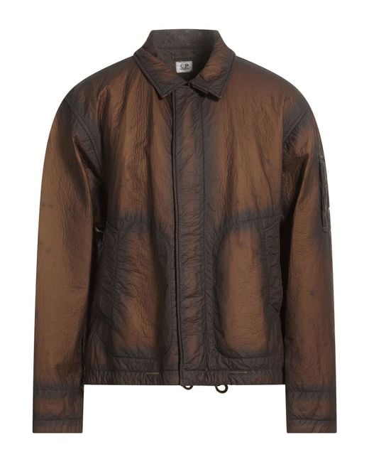 C P Company Brown Jacket Polyamide for men