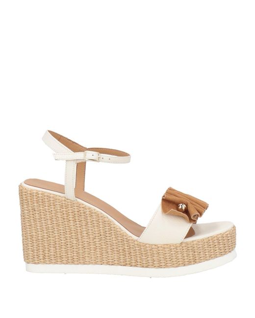 Gianmarco Sorelli Natural Espadrilles Leather