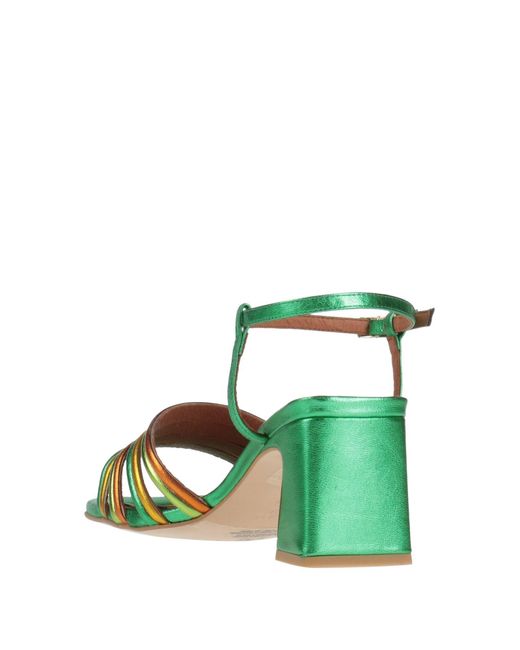 Angel Alarcon Green Sandals