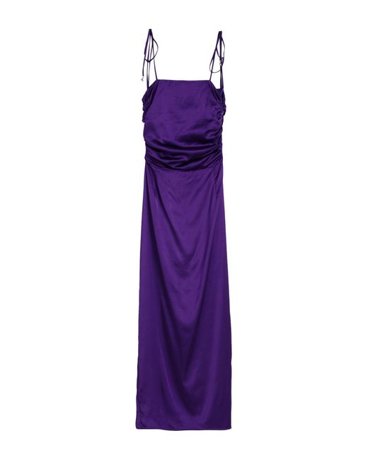 Patrizia Pepe Purple Midi-Kleid
