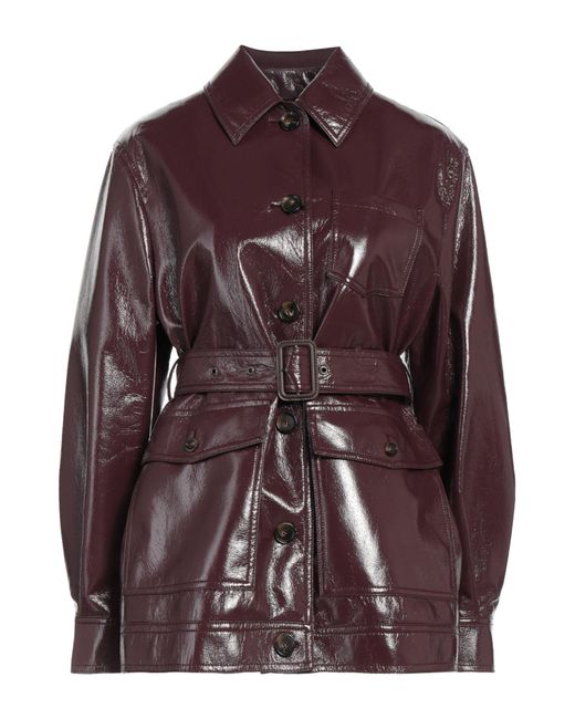 Manuel Ritz Purple Overcoat & Trench Coat