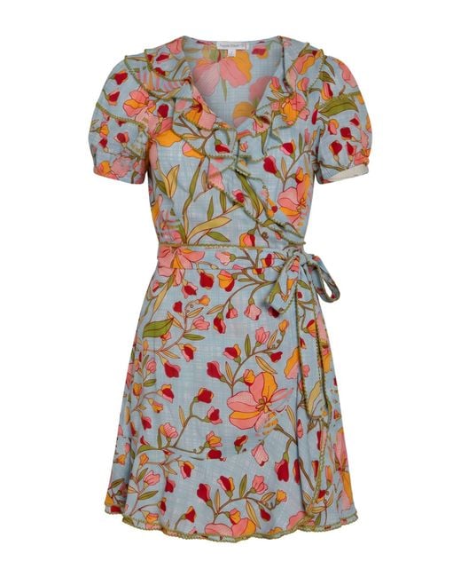 Poupette Blue Sky Mini Dress Viscose
