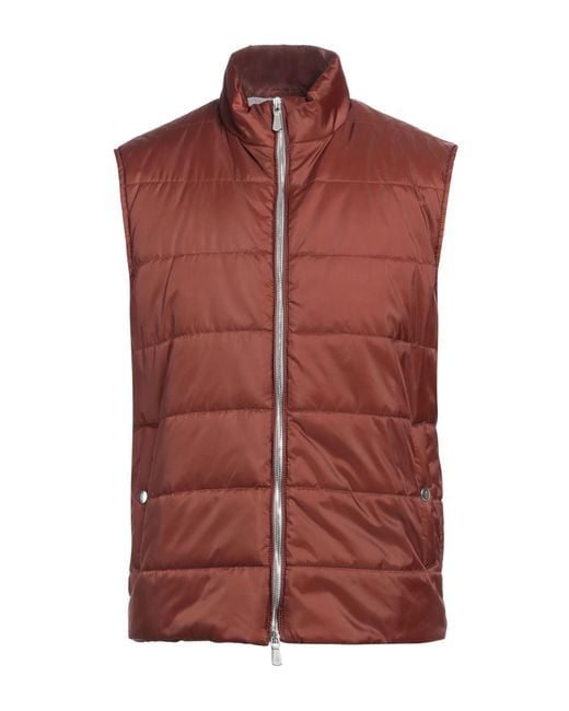 Eleventy Red Vest Polyamide, Polyurethane for men