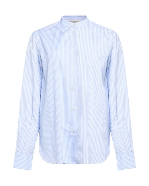Officine Generale Blue Sky Shirt Cotton