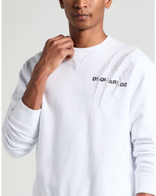 DSquared² White Sweatshirt for men