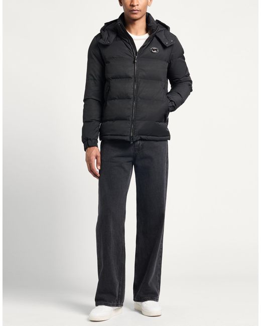 Valentino Garavani Black Puffer Polyester, Elastomultiester for men