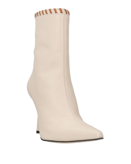 Alohas White Ankle Boots Leather