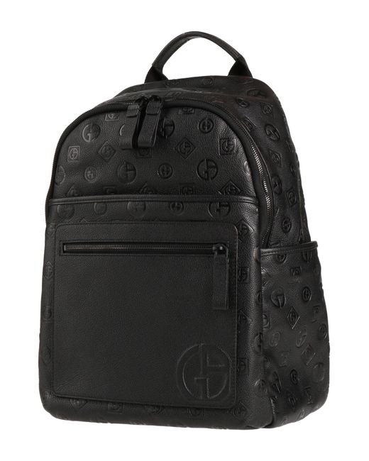 Giorgio Armani Black Backpack for men