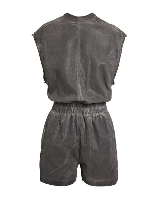 Rick Owens Gray Playsuit