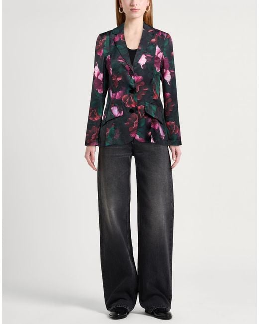 Carla G Black Blazer Polyester