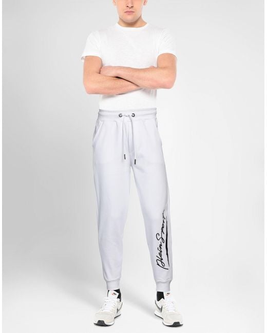 Philipp Plein White Trouser for men