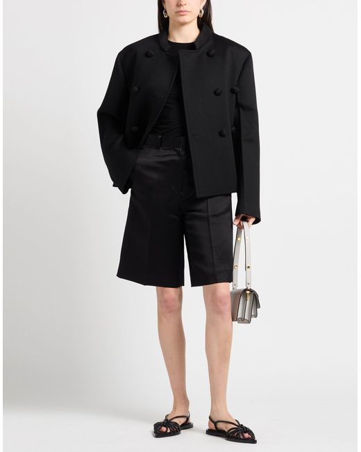 Jil Sander Black Jacket Viscose, Virgin Wool, Polyamide, Elastane