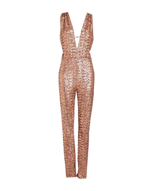 Elisabetta Franchi White Jumpsuit Polyester, Polyamide, Elastane