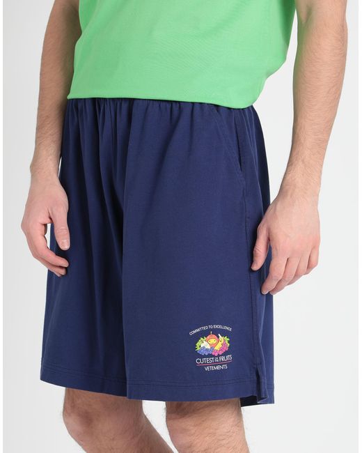Vetements Blue Shorts & Bermuda Shorts for men