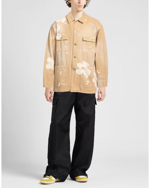 MSGM Natural Camel Denim Outerwear Cotton